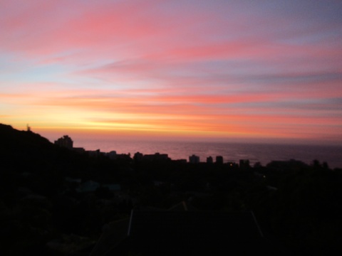 Red Sky in the morning at Billfish Apartments - Self Catering accommodation in Ballito